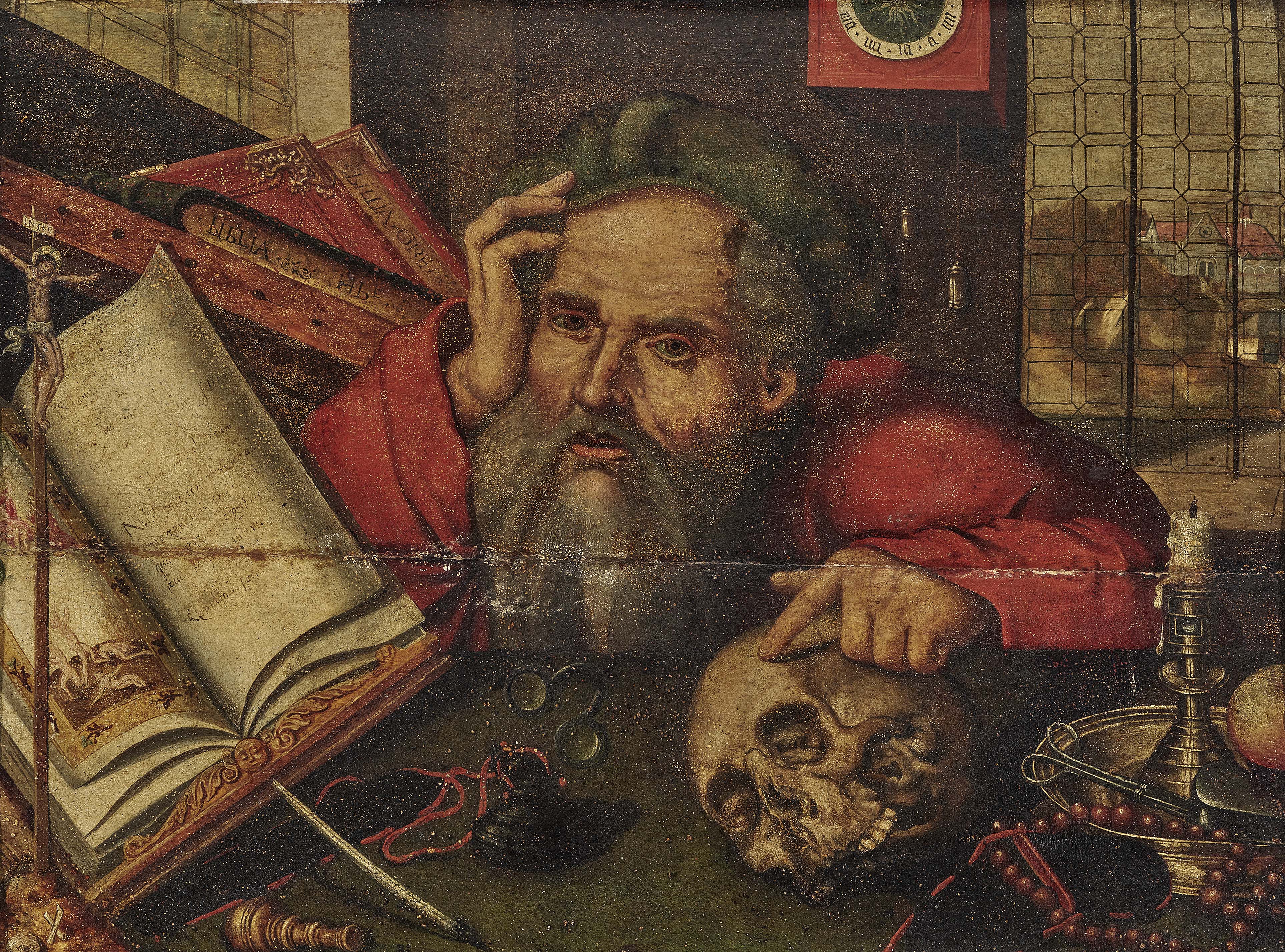 Joos van Cleve - Der Hl. Hieronymus im Studierzimmer | Auktion 384