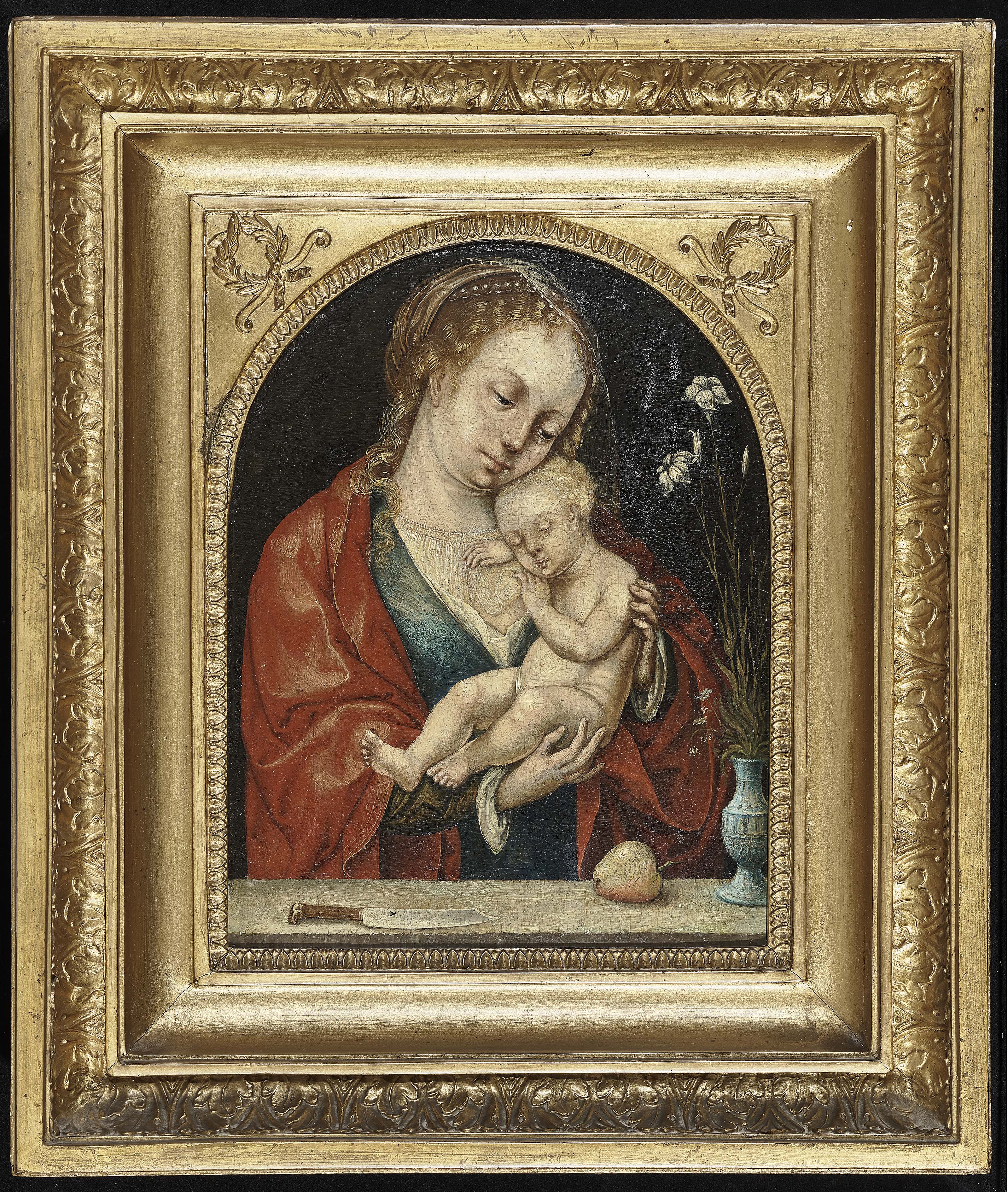 Joos van Cleve - Maria mit dem schlafenden Jesusknaben | Auktion 385