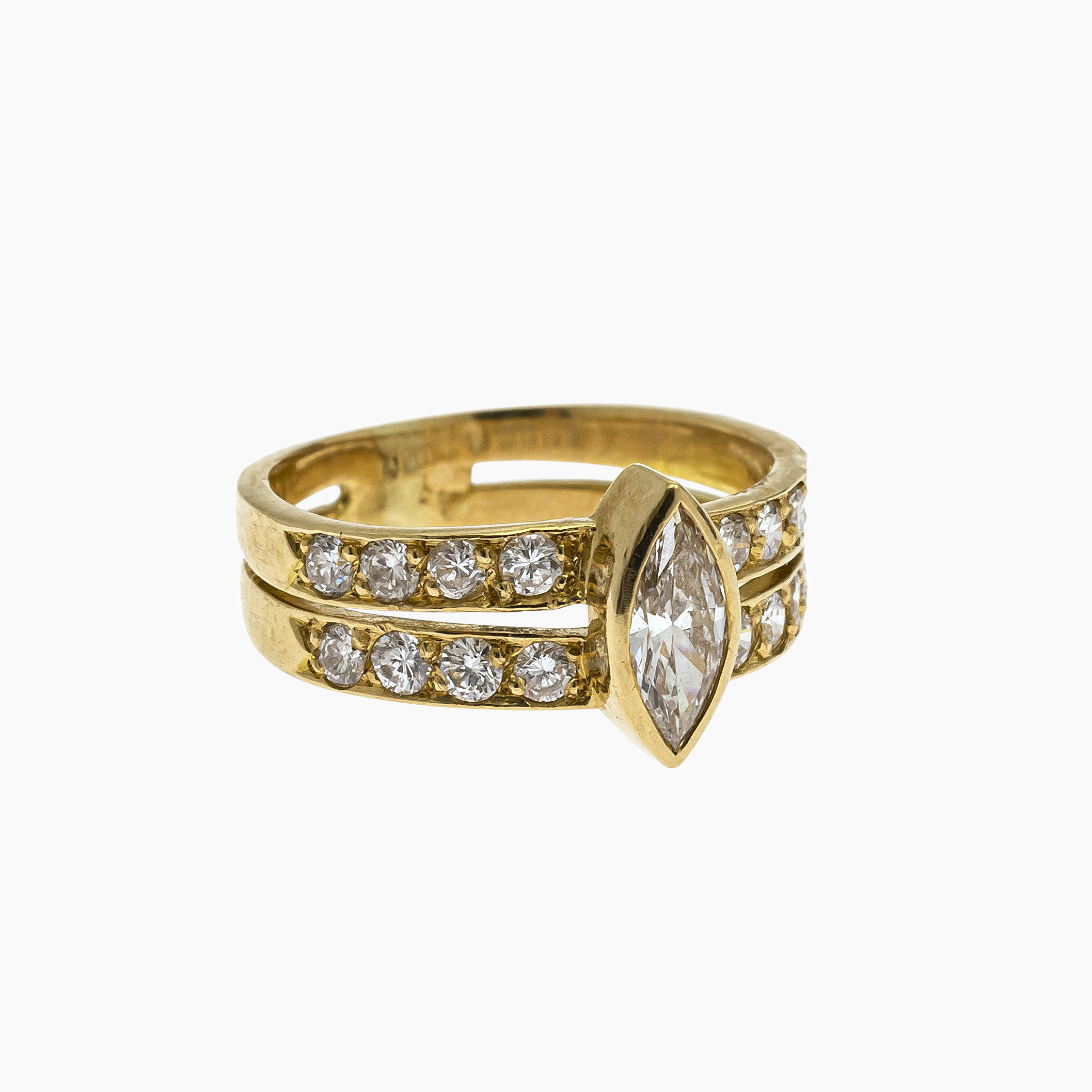 NATASHA SCHWEITZER | Rings | Natasha Marquise Diamond Wrap Ring — Natasha  Schweitzer